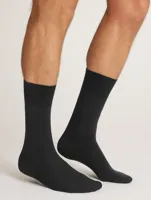 FALKE Airport heren merino wollen sokken 1-Paar - Reissokken mannen - Wollen vliegtuigsokken