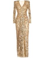 Jenny Packham Gazelle sequin-embellished gown - Or