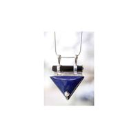 Zilveren Hanger Lapis Lazuli met Toermalijn en Parel - thumbnail