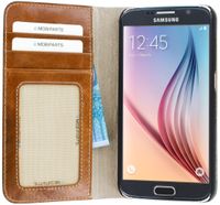 Mobiparts Excellent Wallet Case Galaxy S6 Oaked Cognac - EXC-WAL-GS6-07 - thumbnail