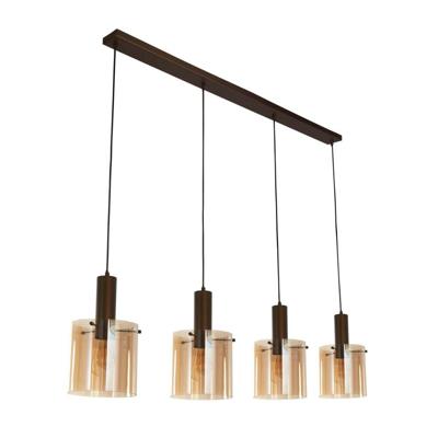 Searchlight Bruine hanglampSweden 4-lichts - 88910-4MO
