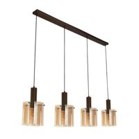 Searchlight Bruine hanglampSweden 4-lichts - 88910-4MO