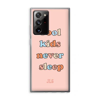 Cool Kids Never Sleep: Samsung Galaxy Note 20 Ultra / Note 20 Ultra 5G Transparant Hoesje