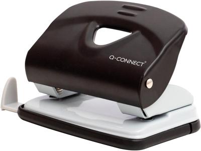 Q-CONNECT Light Duty perforator, metaal, 20 blad, zwart