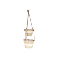 Manden hangend Ø19xh14cm + Ø22xh17cm