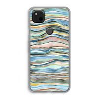 Watercolor Agate: Google Pixel 4a Transparant Hoesje
