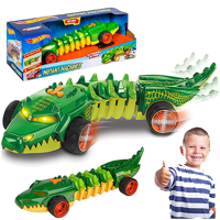 Mattel Hotwheels mutant machine met licht en geluid groen