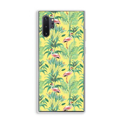 Flamingo party: Samsung Galaxy Note 10 Plus Transparant Hoesje