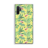 Flamingo party: Samsung Galaxy Note 10 Plus Transparant Hoesje