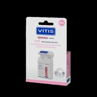 Vitis Floss soft waxed expanding fluor roze 50 meter 1 Stuks