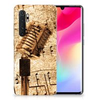 Xiaomi Mi Note 10 Lite Siliconen Hoesje met foto Bladmuziek - thumbnail