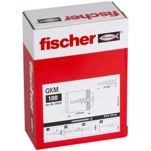 Fischer 24556 schroefanker & muurplug 100 stuk(s) 31 mm