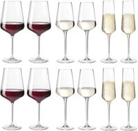 Leonardo Wijnglazenset Puccini (Rode wijnglazen & Witte Wijnglazen & Champagneglazen)- 12 delige set Leonardo Wijnglazenset Puccini (Rode wijnglazen & Witte Wijnglazen & Champagneglazen)- 12 delige set