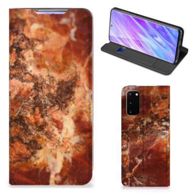 Samsung Galaxy S20 | Standcase | Marmer Bruin