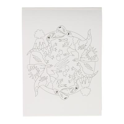 Wins Holland ik kleur mandala&apos;s dinosaurussen
