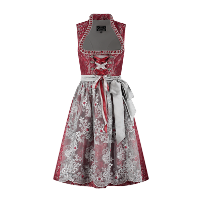 Dirndl Jacquard met parelschort