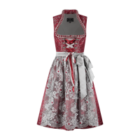 Dirndl Jacquard met parelschort