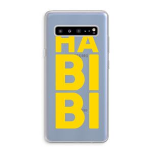 Habibi Blue: Samsung Galaxy S10 5G Transparant Hoesje