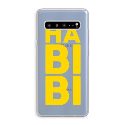 Habibi Blue: Samsung Galaxy S10 5G Transparant Hoesje