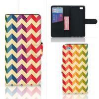 Huawei Ascend P8 Lite | Telefoon Hoesje | Zigzag Multi Color