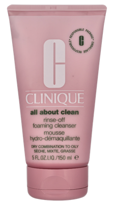 Clinique Rinse-Off Foaming Cleanser Make-up verwijderaar en reiniger 150 ml Dames