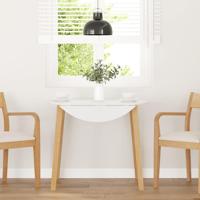 Eettafel massief hout naturel rubber