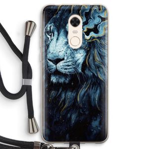 Darkness Lion: Xiaomi Redmi 5 Transparant Hoesje met koord