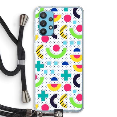 8-bit N°1: Samsung Galaxy A32 4G Transparant Hoesje met koord