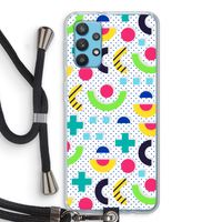 8-bit N°1: Samsung Galaxy A32 4G Transparant Hoesje met koord