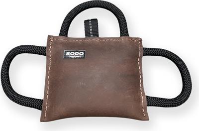 BODO leren bijtkussen - Bruin - 15x4x17cm - 3 handvaten