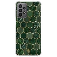 Samsung Galaxy A23 shockproof hoesje - Kubus groen