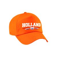Nederland / Holland landen pet / baseball cap oranje voor volwassenen - Verkleedhoofddeksels - thumbnail