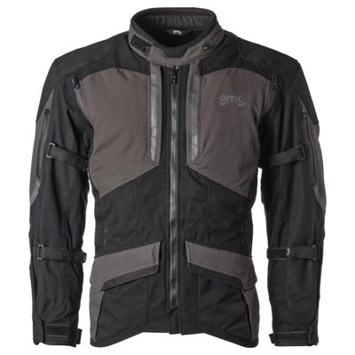 GMS Acamar WP jacket, Textiel motorjas heren, Zwart Grijs