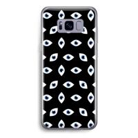 Eyes pattern: Samsung Galaxy S8 Transparant Hoesje - thumbnail