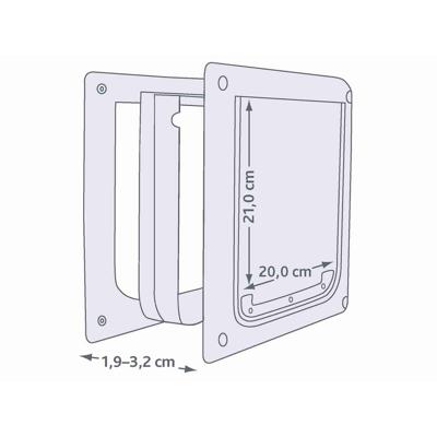 Kattenluik Trixie Wit Plastic 25 × 29 CM
