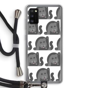 Cats: Samsung Galaxy A41 Transparant Hoesje met koord