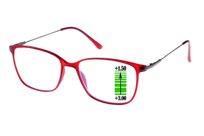 Leesbril Ofar Office Multifocaal CF0002C- Rood -+3.00