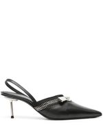 Coperni escarpins Zip 60 mm à bride arrière - Noir Coperni escarpins Zip 60 mm à bride arrière - Noir