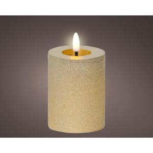 LED Kaars wax goud Ø7xH11,3cm