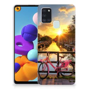 Samsung Galaxy A21s Siliconen Back Cover Amsterdamse Grachten