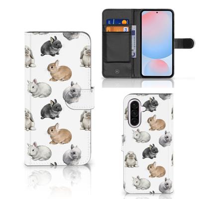 Telefoonhoesje | Met pasjeshouder | voor Samsung Galaxy A56 Konijntjes