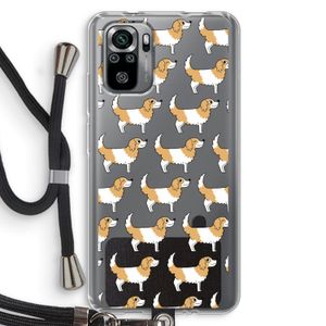 Doggy: Xiaomi Redmi Note 10S Transparant Hoesje met koord