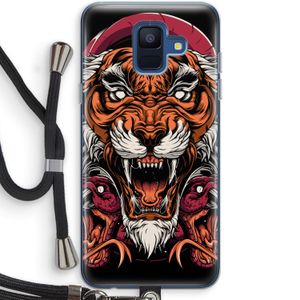 Tiger and Rattlesnakes: Samsung Galaxy A6 (2018) Transparant Hoesje met koord
