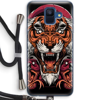 Tiger and Rattlesnakes: Samsung Galaxy A6 (2018) Transparant Hoesje met koord