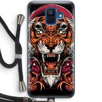 Tiger and Rattlesnakes: Samsung Galaxy A6 (2018) Transparant Hoesje met koord