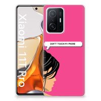 Xiaomi 11T | 11T Pro Silicone-hoesje Woman Don't Touch My Phone - thumbnail