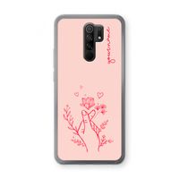 Giving Flowers: Xiaomi Redmi 9 Transparant Hoesje