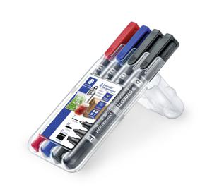 Staedtler Lumocolor 348 SWP4 Permanent marker Willekeurige kleur (geen keuze mogelijk) Watervast: Ja