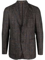 Canali blazer boutonné à carreaux - Marron