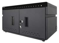 Manhattan USB-C laadkast voor 20 apparaten (iPad tot 11"), ook voor tablets en smartphones, vakken 264×22×235 mm, laadkabels niet inbegrepen (USB-C-kabel 354868 aanbevolen), afsluitbaar, alternatief voor laadtrolley, EU/UK-stroomkabels inbegrepen